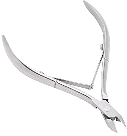 ZJchao Nipper per Cuticole in Acciaio Inossidabile Strumento di Manicure a Pedicure a Pedicure con Taglio Tagliente Ad a Lama Tagliente per Tagliare le Unghie Barbo (SILVER)