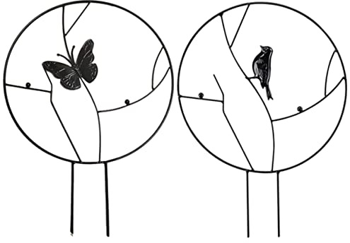 TOYANDONA 2pièces Treillis de Jardin pour Plantes Grimpantes Support Métal pour Lierre Tomates Cadre Décoratif pour Intérieur Extérieur Lot
