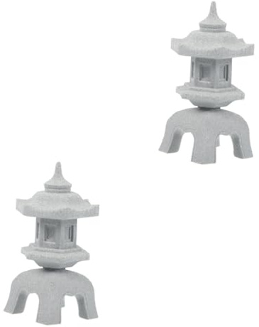 Abaodam 2 Piezas Adorno de Forma de Lámpara de Decoración y