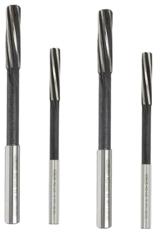 APVMFMKLTG 7mm 8mm 9mm 10mm 11mm Cutting Dia HSS-CO Cobalt 6 Flutes H7 Straight Shank Machine Rotating Tool Milling Cutter Chucking Reamer(8mm)