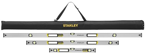 Stanley FATMAX Xtreme FMHT43682-1 60cm, 120cm & 180cm Box Beam Spirit Level Set with Bag