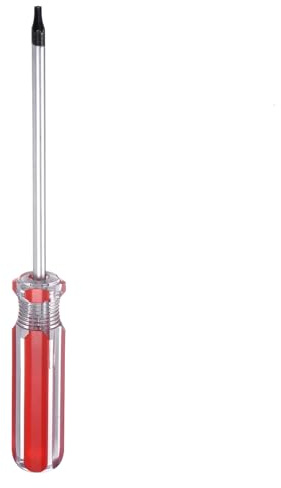 QUARKZMAN Cacciavite Torx aimanté Asta 5x100mm Testa T15 Acciaio Stella A 6 Punte Con Impugnatura Antiscivolo Per Riparazione E Miglioramento Elettrodomestici Rosso