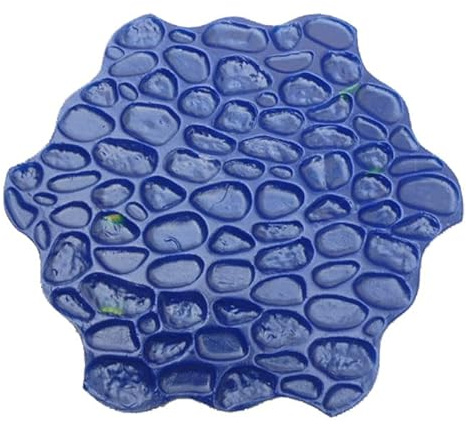 ZBJDX Tapis De Tampons en PolyuréThane pour BéTon 70 X 70 Cm, Moule D'Empreinte De Sol à Texture De Galets, Moules pour AméNagement Paysager ExtéRieur en Pierre