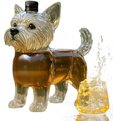 Karaff för ädelbränder och spritdrycker | 350 ml högtransparent dryckesbehållare – whiskykaraffflaska | För familjesammankomster fest jul bröllop restaurang grill brandy bourbon dryck