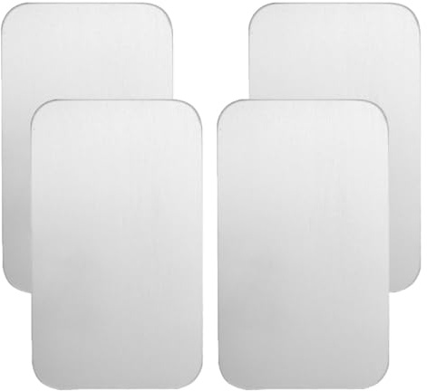 GLEAVI Set 4 Pezzi Tappetino Refrigerante in Alluminio per Piccoli Animali, Letto Rinfrescante per Conigli e Criceti, Piastra Fredda Estiva Riutilizzabile per Habitat Animali Domestici