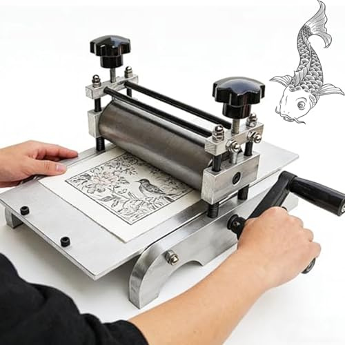 Druckgrafik-Ätzmaschine, Desktop-Gravierpressmaschine Mit Aluminiumlegierungsplatte, Robust Und Langlebig for Tiefdruck Und Reliefdruck