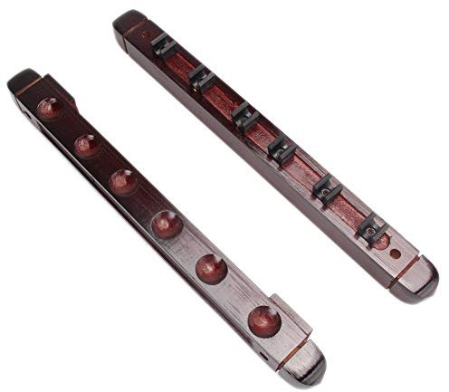 demiawaking Billard Pool Snooker Wandhalterung zum Aufhängen 6 Cue Sticks Queue aus Holz Racks Halterungen