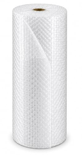 HELGUEFER - Papel Burbuja para Embalar de Polietileno 120cm x 50m | Rollo Burbujas Embalaje para Protección | Plástico Burbujas Resistente y Fácil de Usar | Ideal para Envíos y Almacenaje