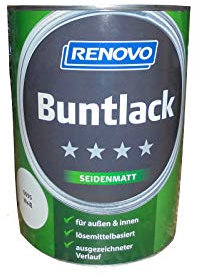 Renovo Buntlack Weiss, Seidenmatt 2,5L