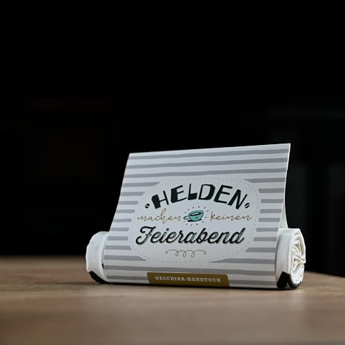 HappyLife Geschirrhandtuch Geschirrtuch (Helden & Feierabend)