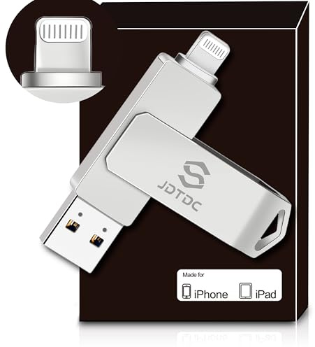 JSL JDTDC MFi-zertifizierter 512 GB Photo-Stick-for-iPhone-Speicher iPhone-Speicher iPhone-USB-for-Photo iPhone-USB-Flash-Drive Speicher-für-iPad Externer iPhone-Speicher iPhone-Thumb-Drive für iPad P