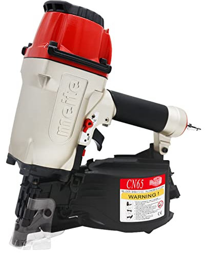 meite CN65 Coil Nail Gun, Professional Pneumatic Coil Siding Nailer for Pallets, Framing, and Wood Cases - Air Coil Nailer Compatible with Type Flat Top Coil Nails, 38-65mm Length