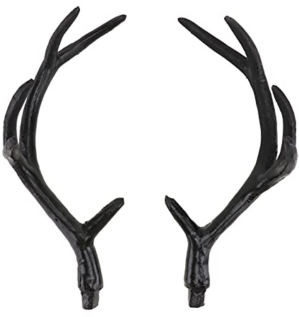 Sewroro 1 Paar Geweih Stirnband Simuliert Hirsch Horn Kopfschmuck Gothic Hirsch Horn Stirnband Cosplay Haarreifen für Halloween Weihnachten Cosplay Party