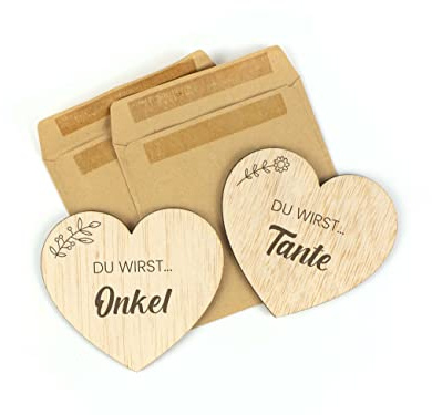 CONTRAXT Ihr Werdet Tante und Onkel. Karte Schwangerschaft Verkünden Familie baby verkündung überraschung erinnerung schwangerschaft glückwunsch schwanger überraschung (Tante und Onkel)