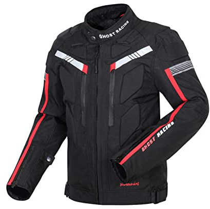 HOMDECR Ropa De Protección Para Moto, Chaquetas Moteras, Protecciones Antiviento, Blindadas E Impermeables, Disponibles En Todas Las Estaciones (Negro,L)