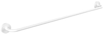 emco Round Handtuchhalter zur Wandmontage mit Einer Länge von 80 cm I Handtuchstange zum Kleben oder Bohren I Handtuchstange in Weiß