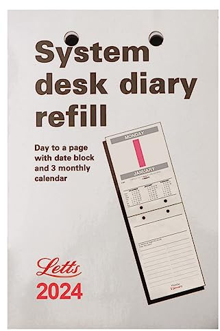 Letts System Desk Terminplaner-Nachfüllung 2024