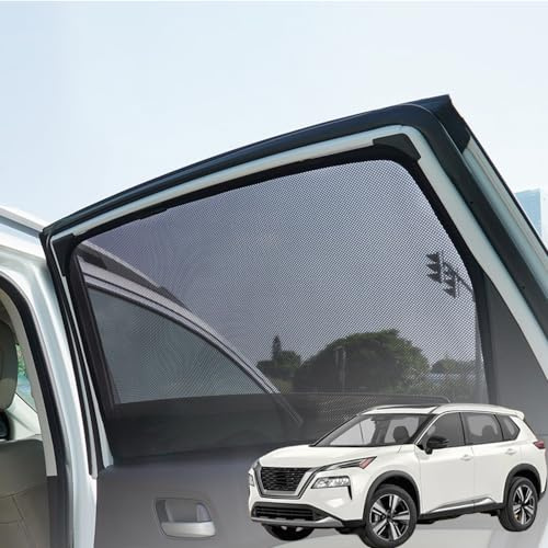 CQISTJ Tendine Parasole Auto per Nissan X-Trail T33 2022 2023 2024, Finestrino Laterale Magnetica Tende Oscuranti Vetri Posteriore Finestra Protezione Solare UV, Rear Side Window- 2Pcs