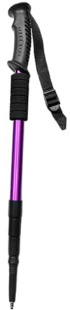 Bastones de senderismo ergonómicos de 4 secciones, ligeros y plegables para mujeres, hombres y niños
