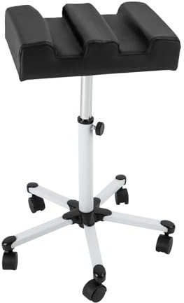 Dekltus Fußpflegestuhl, Pediküre Stuhl mit 5 Universalrädern, Verstellbarer Höhe (50-70cm) - Max. Belastbarkeit 5kg, Beinstütze Fußpflege der Maniküre und Pediküre zu Helfen