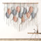 ASTNIC Tapiz de macramé para colgar en la pared, grande, bohemio, hecho a mano, con borlas, bohemio, elegante, decoración de pared para dormitorio, sala de estar, apartamento, decoración artesanal