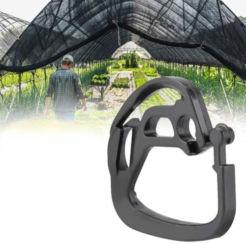 RASTKY 100 Stück Kunststoff-Haken Zum Aufhängen, Schattiernetz-Haken für Schattentuch, Kunststoff-Schattensegel-Hardware, Stoff, Gewächshaus-Zubehör, Clips, Sonnenschutz, Sonnennetz