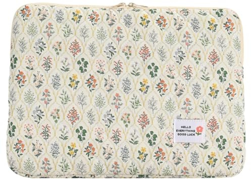 para Ordenador portátil de 14 Pulgadas, para Ordenador portátil, para Tableta, de protección, Delgada para Ordenador portátil, Multiusos de Gadget, de Flores
