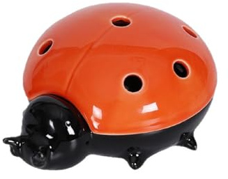 Whbbbj Posacenere portafortuna a forma di coccinella con coperchio, portacenere in ceramica a forma di coccinella, grazioso posacenere a forma di scarabeo, regalo for casa, ufficio