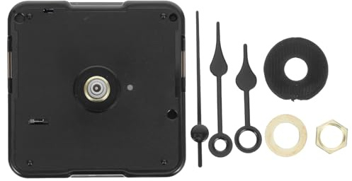 Sosoport Kit Meccanismo Orologio Silenzioso Alta Precisione Lancette in Plastica e Metallo per Orologi da Parete DIY per Decorazioni Domestiche