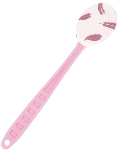 2 st duschtvättmedel lotion applikator svamp bad ryggborste långt handtag kroppstvätt hud massage vård för kvinnor, män (rosa)