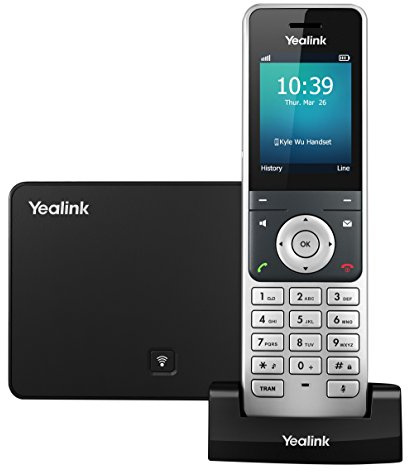 Yealink YEA-W56P Business HD IP Dect Cordless Voip Phone and Device (Certified Refurbished)