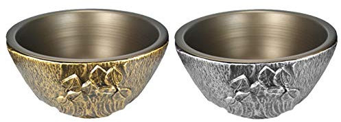 Henecka • Grabschmuck • Grabschale • Filipendula • Innen und Außenbereich • H. 180 mm Ø 370 mm • wählbar in Bronze pat. & Aluminium pat. (Grabschale Bronze pat.)