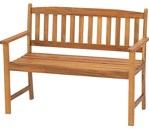 Acamp Gartenbank Woody | 110x56x86 cm | hochwertiges Akazienholz | FSC®-zertifiziert | Schutz vor Witterungseinflüssen dank Teaköl Finish | Premiumqualität, erstklassige Verarbeitung | hohe Stabilität