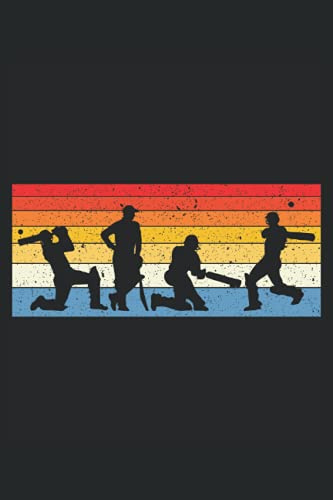 Retro Cricket: Cricket Notebook For A Cricketer, Cricket Player, Cricket Lover, Cricket Coach, Cricket Fan