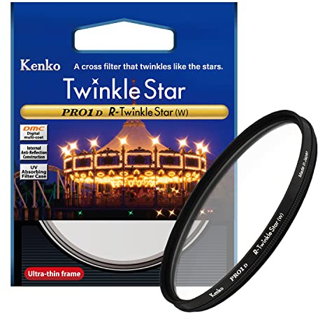Kenko Filtros de Efecto Cruzado PRO1D R-Twinkle Star (W) 82mm, Cruz de Cuatro Puntas, para la fotografía Nocturna y con iluminación, 517826