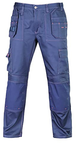 P-H Men's Work Cargo Trouser With Holster and Knee Pad Pockets - Heavy Duty Multi-Pocket Design