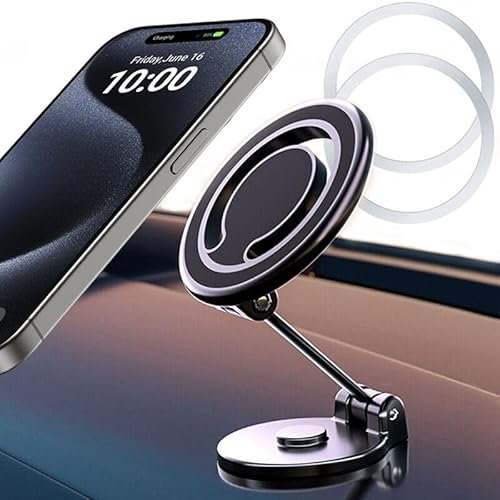 XVZ Supporto Cellulare Auto Magnetico, Magnetico Universale Porta Cellulare Auto per iPhone 15 14 13 12 Pro Max, Huawei, Samsung Galaxy, Xiaomi e Altro Smartphone