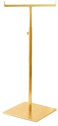 DimyFew Handtaschenständer Aus Stahl, Hochwertiger Accessoireständer Zur Präsentation, Gold-Rohr