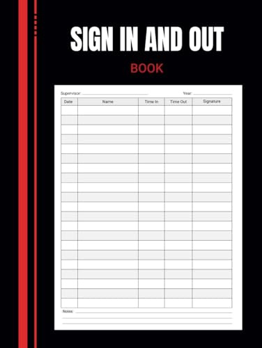 Signing In And Out Book: Large Staff Signing Book for Workplace, Business, and Office (Record up to 2500 Forms)
