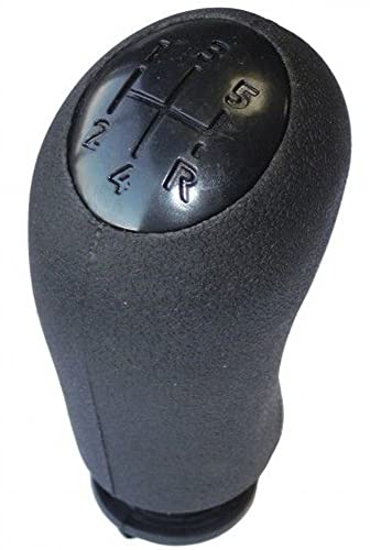 Partsline Pommeau Noir Levier 5 Vitesses compatible avec Clio III Duster | Pour boîte manuelle. Aussi compatible avec Logan II, Modus, Laguna II, Twingo III. Réf. équivalentes : 8200059575, 8200379950