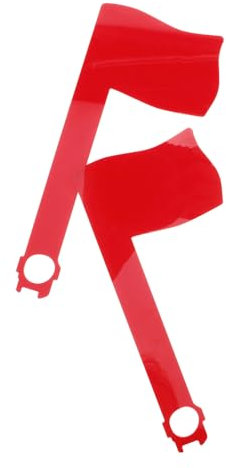 PHENOFICE Ersatz-briefkastenflagge 2 Stück Rote Acryl-flaggen Kompatibel Für Draußen-gartenbriefkästen