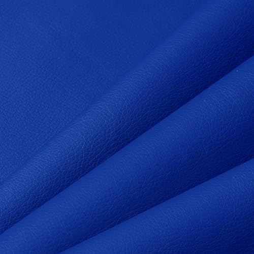 Leder Reparatur Set Patch Kit, 60 x 137cm Lederflicken Selbstklebend | Leder Selbstklebend Patch, Leder Reparatur Patch, Kunstleder Selbstklebend für Sofas, Autositze, Bürostuhl, Handtasche (Blau)
