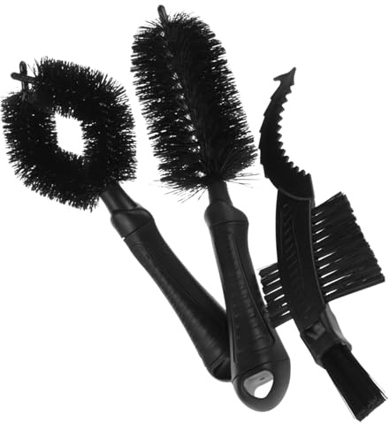 HANABASS 3pcs Ergonomic Bike Chain Cleaner Multi-Function Motorcycle Chain Brush for Deep Cleaning Tool Kit for and Motorcycles