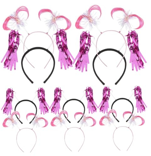 Mikinona 12stücke Nette Stirnbänder Lametta Haar Bands Cosplay Haar Zubehör Bühne Leistung Süße Dekorative Einzigartige Geburtstags Halloween