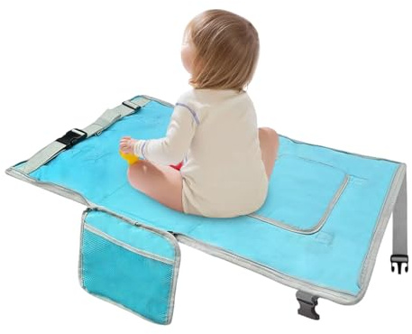 Generisch Kleinkinder Flugzeug Bett,Baby Flugsitz Verlängerung Schlaffunktion - rutschfeste Matte Und Leichte Reisetasche Für Wochenendreisen