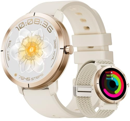 Orologio da uomo e donna, GPS integrato, 10 giorni batteria/1,35 Amoled schermo / chiamata, 170+ modalità sportive, 5ATM Fitness Tracker con frequenza cardiaca, monitoraggio del sonno, per iOS