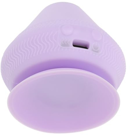 Elektrischer Tragbar und Wärmefunktion mit Vibration, Massageball | PC Gehäuse, Kugelförmige Ausführung, Saugbasis für Selbstmassage, Geeignet für Reise und Zuhause