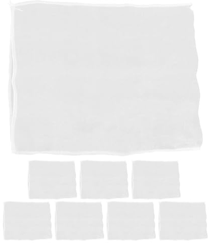 Red Antipájaros de Jardín 8 Piezas de Nylon Blanco con Malla Fina
