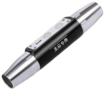 Linterna de acero inoxidable para examinadores de piedra, recargable, luz de análisis, lámpara recargable, detector portátil