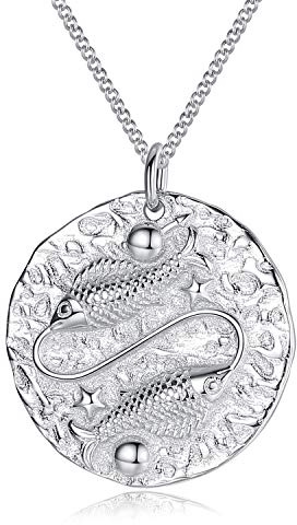 VIKI LYNN Women Girls 925 Sterling Silver Zodiac Star Sign Necklace